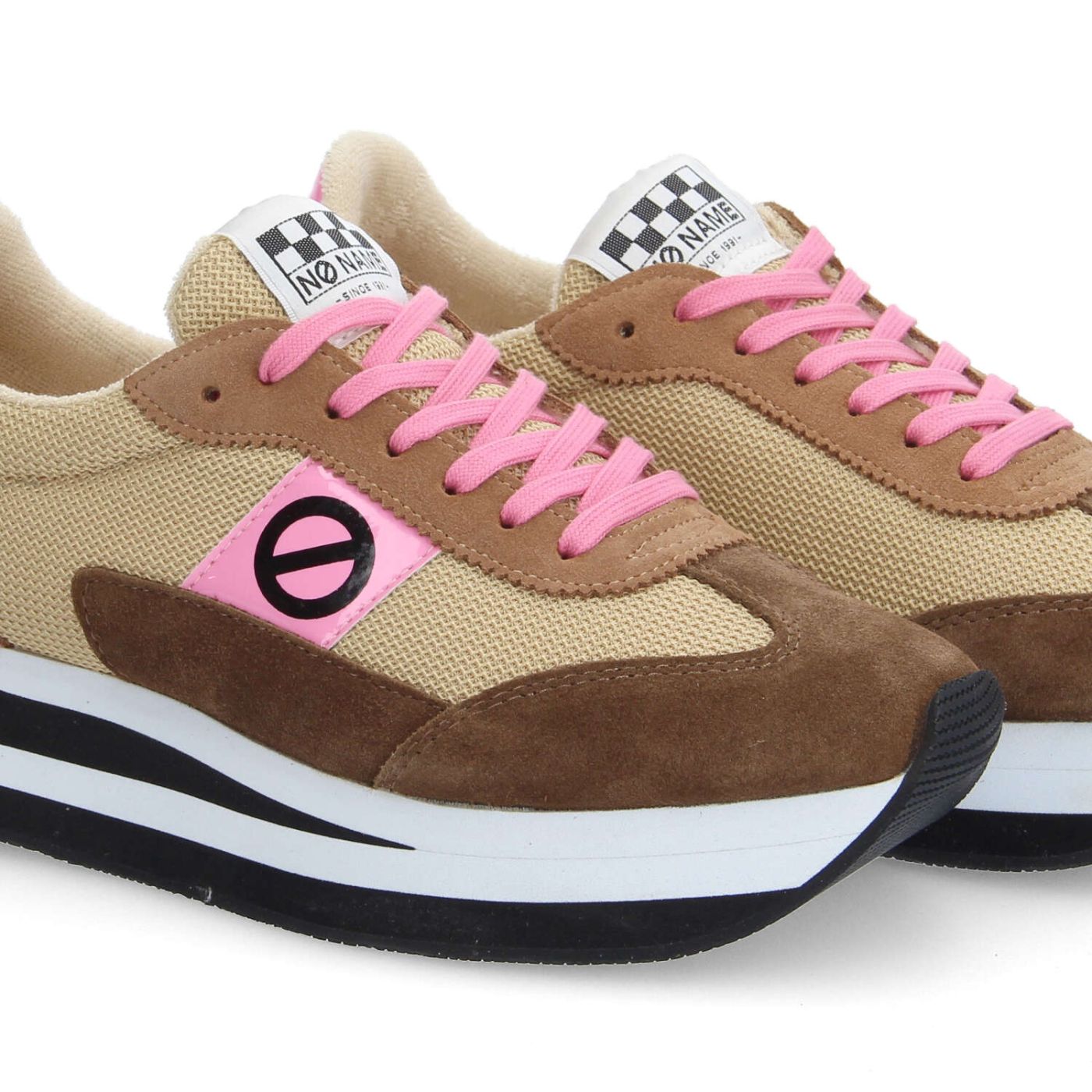 FLEX M JOGGER W - SUEDE/SDE/KNIT - MARRON/NOISETTE/BEIGE